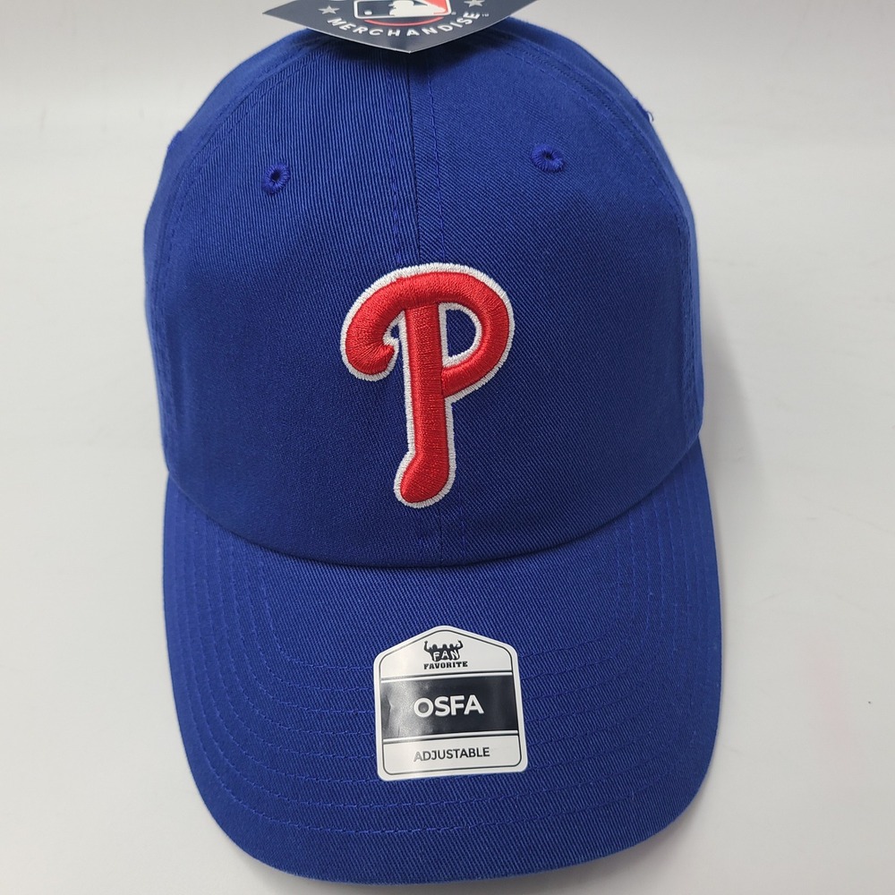 Philadelphia Phillies Hat Strapback Fan Favorite Clean Up Blue Red MLB Baseball